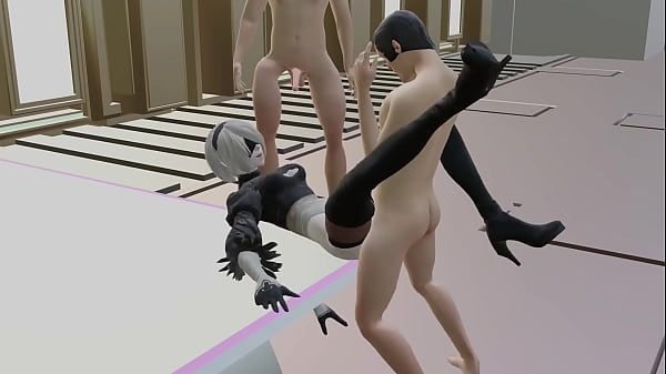 2B’s First Military Exam in the Lab — NieR Replicant 3D Hentai