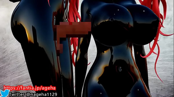 3d Hentai Futanari Busty Girl Press the Cock on the Breast