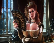 Anal adventures for a noblewoman – Futanari on female where huge cock fucks MILF in ass and cum inside