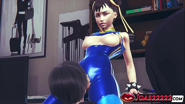 Chun-Li Blue Latex Costume Pussy Licked to Orgasm — Street Fighter 6 Honey Select 2