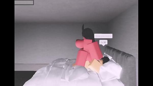 Demon slut gets railed by a guy in a roblox condo