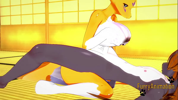 Digimon Hentai – Taomon & Grey Fox Hard Sex 1/2