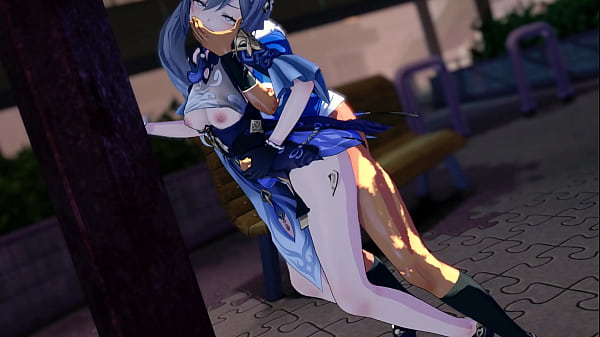 原神の刻晴　意味深モーションとダメージボイスを組み合わせた動画