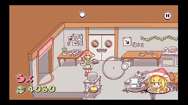 Futanari Di Funghi [ FUTA Hentai Game ] Ep.3 happy customer flash their boobs to get more cumshot !