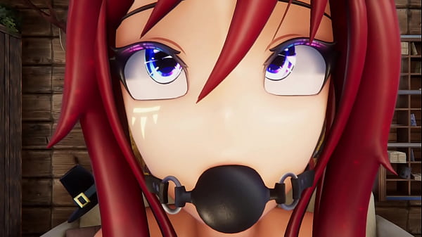 Hentai VTuber Elfie Love Squirts in Latex Suit – 3D VRCHAT MMD