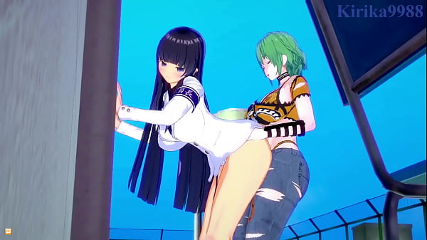 Hikage and Katsuragi and Ikaruga intense futanari sex. – Senran Kagura Hentai