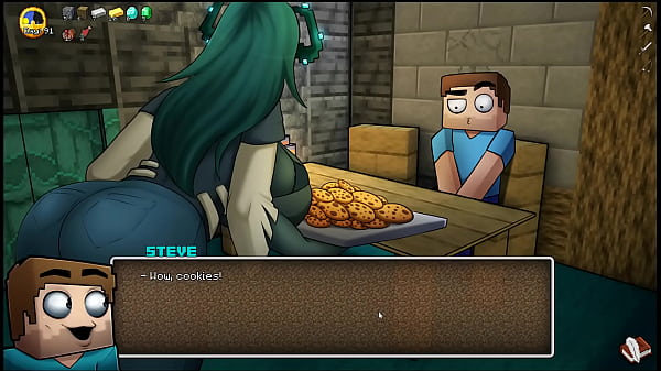 HornyCraft Ep18 The endergirl masturbates with her new silver dildo