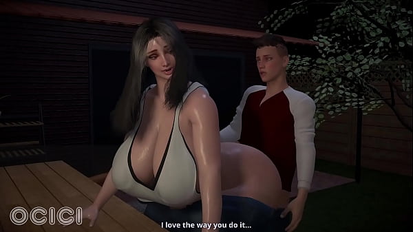 I fuck my big ass neighbor while a stranger watches us from behind the fence – 3D Hentai – OCICI