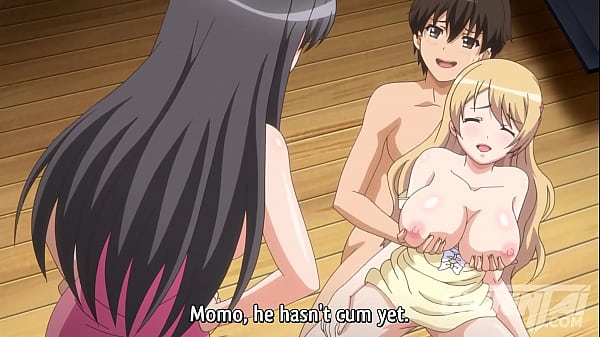 Jovencitas calientes luchando por un tipo con suerte – Hentai con subtítulos