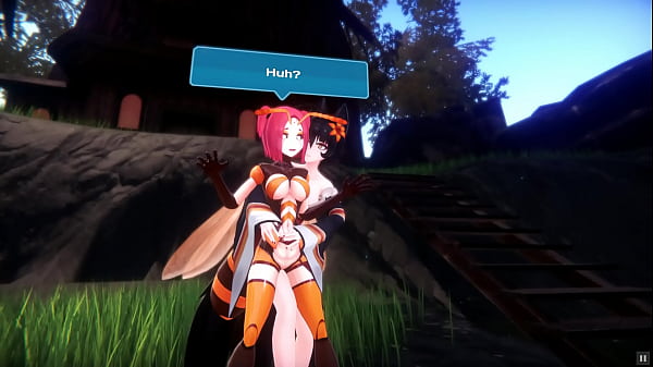 Monster Girl Island Episode 5 – Kitsune Woman Fondles Monster Girl Tits