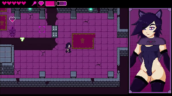 Nekomancer – Futanari Emo Witch Video Game – With Monsters