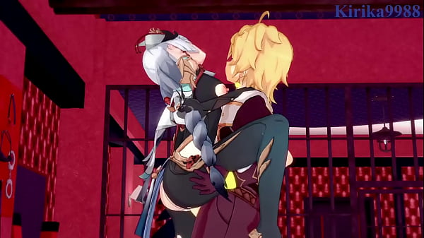 Noelle and Shenhe and Aether Intense Sex. – Genshin Impact Hentai