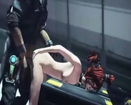 Hardcore Robot Gangbang BDSM – Bound Hentai Girl Dominated By Machine