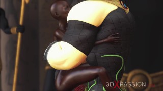 Anubis God Fucks Young Egyptian in Ancient Temple 3D Mythology Porn