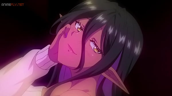 Ecchi demon queen cums for a rival in the empty classroom — tentacle h