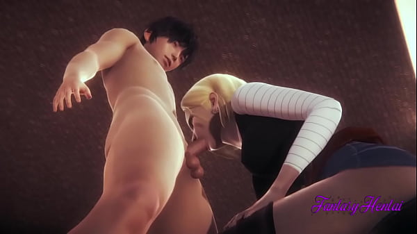 Dragon Ball 3D Hentai – C18 blowjob with cum in her mouth and Fucked