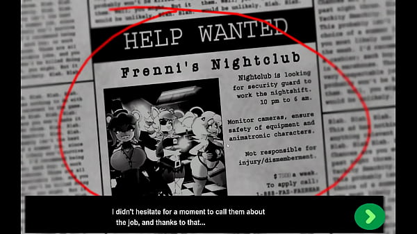 Fap Nights At Frenni’s [ Hentai Game PornPlay ] Ep.1 employee who