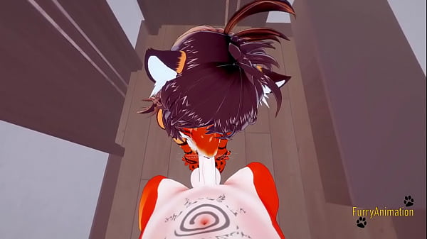 Furry Hentai 3D – POV Tigress blowjob and gets fucked by fox
