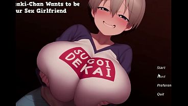 Massive tits Bratty Uzaki Chan wants to be your sex Girlfriend Hentai