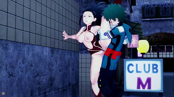 Mina and Momo Double Their Pleasure With Lucky Deku