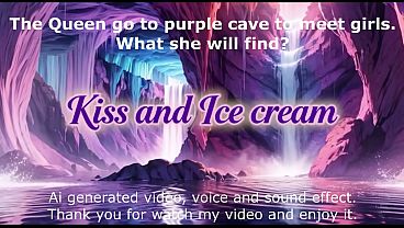 Movie, The queen ask 2 girls for Kiss and bouncing breast, Ai