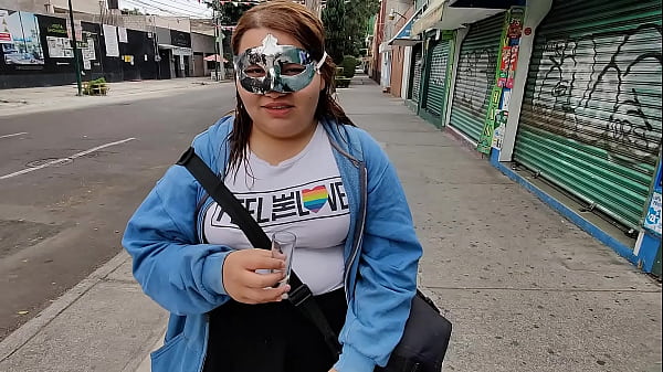 My whore likes to drink my cum in public after using her throat as a