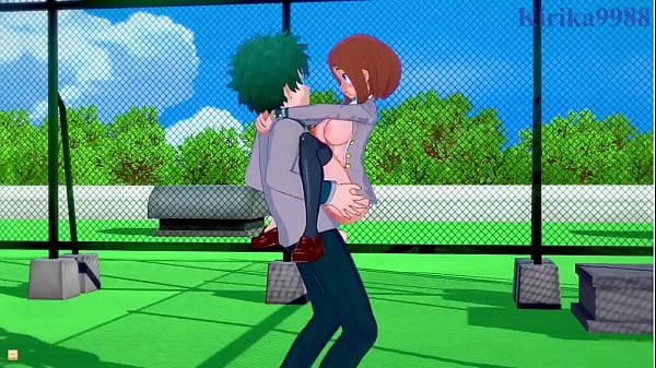 Ochako Uraraka and Izuku Midoriya intense sex. – My Hero Academia