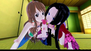 One Piece Hentai Nami Hancock Intimate 3D Encounter