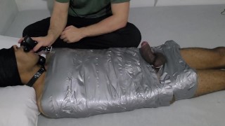 playing with mummified boy and mouth play