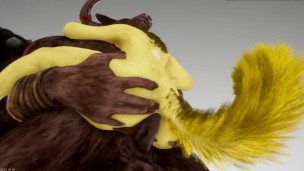 Furry Anal Slut X Monster Cock 3d