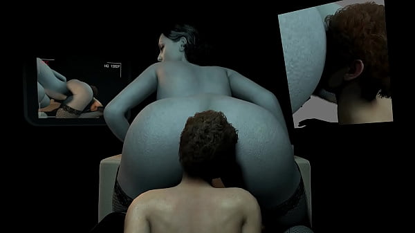 Lady Dimitrescu Gets Her Manthing to Eat Her Pussy