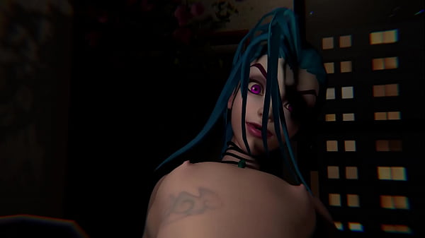 League of Legends – Jinx Footjob – 3d