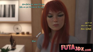 Redhead Futa Professor Shoves her Cock in Pussy – Comic