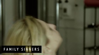 Family Sinners – Stepbrother Stretches his Stepsister’s Pussy As She