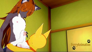 Digimon Hentai – Taomon & Grey Fox Hard Sex 1/2