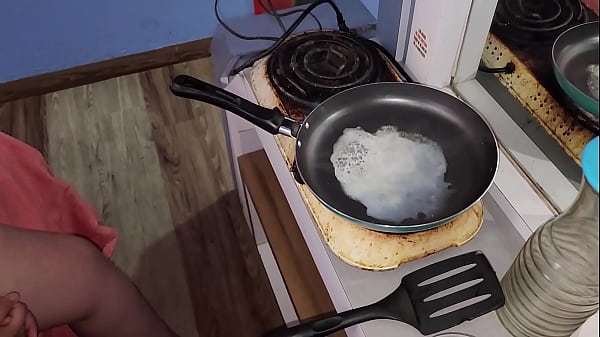 My Sex Slave Eats My Cum Fried with Butter